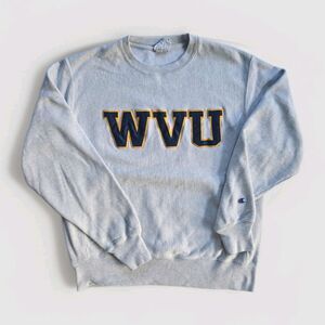 West Virginia University WVU Vintage Champion Reverse Weave Sweatshirt Men's M